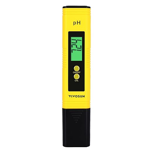 VIVOSUN Digital pH Meter, 0.01pH High Accuracy Pen Type pH Tester by VIVOSUN