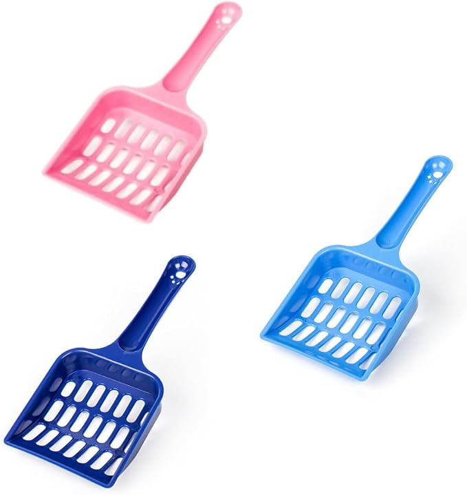 Plastic Cat Litter Scoop Long Handle Cat Litter Scoop Pet Sand Cleaning Scoop by MANJIFUYU