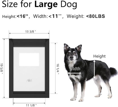 Aluminum Large Dog Door for Door, Doggie Door - Image 6