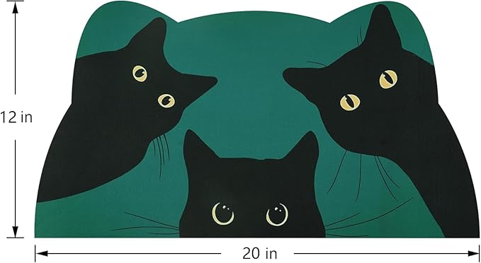 Cat Food Mat - Pet Feeding Mat for Floor, Waterproof, Super Absorbent, Dog - Image 2