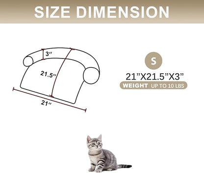 Calming Dogs/Cats Bed Mats, Dog Pad Washable Removable Couch Cover, Plush Long - Image 2