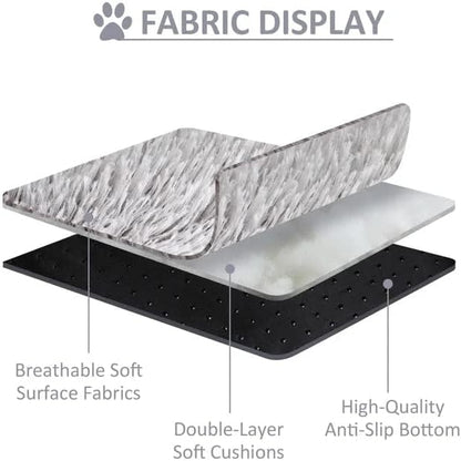 Original Calming Donut Dog and Cat Bed in Shag Fur, Dog Beds - Image 2