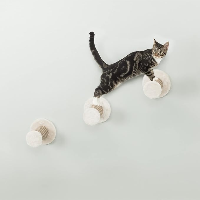 TRIXIE Wall Mount Cat Tree Steps Set | Brown | 3 Steps | Cat Furniture 49915 - Image 6