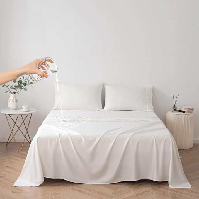 DUJUIKE Waterproof Bed Cover for Dog and Cats, Pet Hair Resistant Bed Sheet by ComfortAndStyleForHome