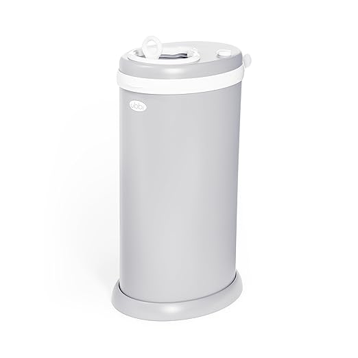 Ubbi Stainless Steel Diaper Pail, Odor Locking, No Special Bag Required by Ubbi