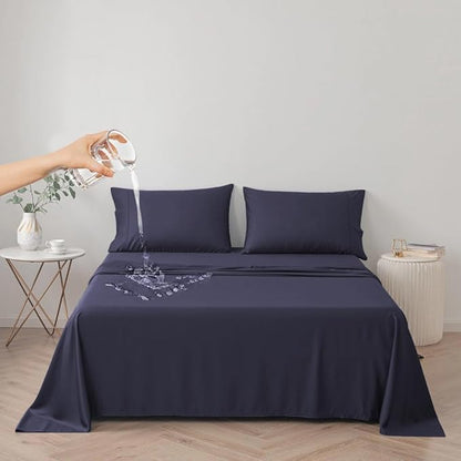 DUJUIKE Waterproof Bed Cover for Dog and Cats, Pet Hair Resistant Bed Sheet by ComfortAndStyleForHome