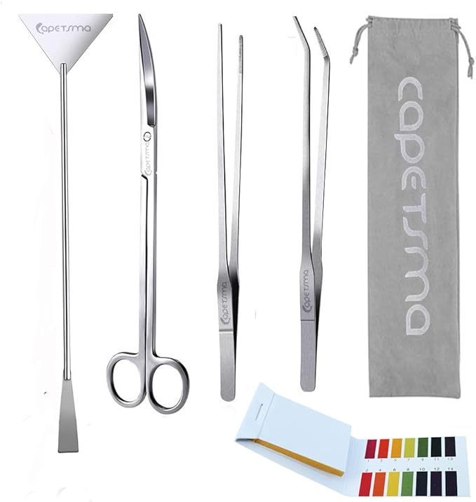 Capetsma Aquascape Long Stainless Steel Plant Tools Set by capetsma