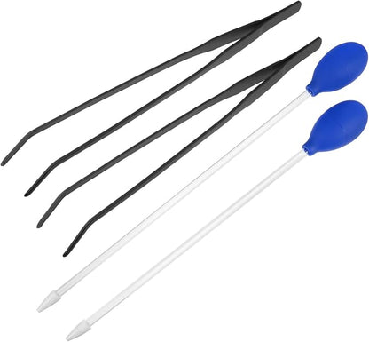4Pcs Fish Tank Cleaning Tools Aquarium Tweezers Pipette by Abaodam