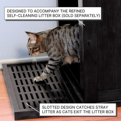 Refined Self Cleaning Litter Box Cabinet-Litter Catch White - Image 3