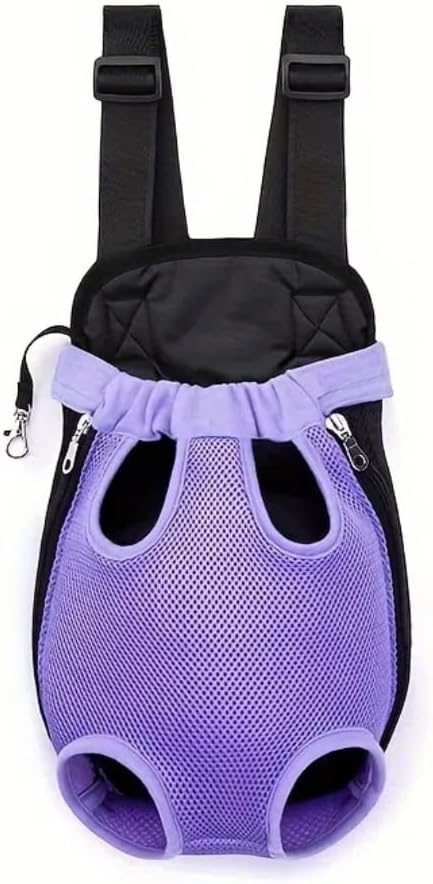 Pet Dog Carrier Backpack, Portable Breathable Mesh Chest Carrier, Polyester by Unknown