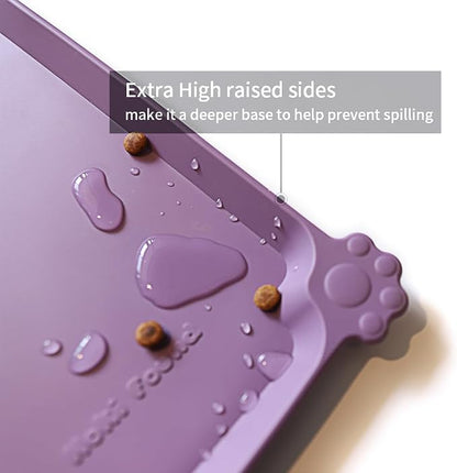 Hoki Found Large High-Sided Silicone Pet Food Tray - Image 2