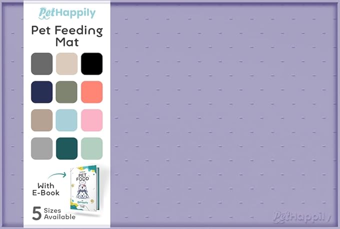 Dog Food Mat - Raised Edges Dogs Mat by PETHAPPILY