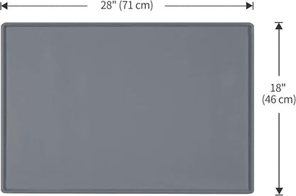 Dog Food Mat, Silicone Waterproof Food Tray, Non Slip Pet Bowl Mats Placemat - Image 5