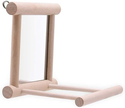 HANZE Bird Mirror With Swing, Hummingbird Perches - Image 3