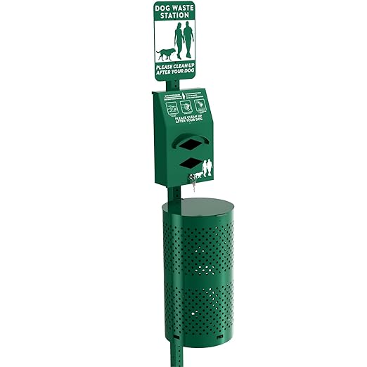 POCHAR Aluminum Rustproof Dog Waste Disposal Station by POCHAR-FactoryDirectCustomizedProducts