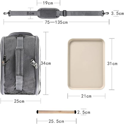 Bird Travel Carrier Portable Parrot Carry Transport Bag - Image 7