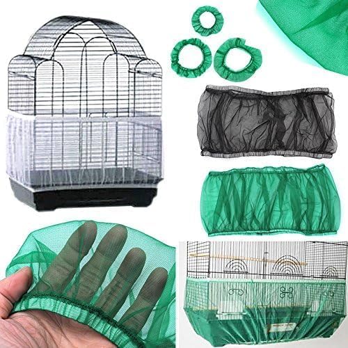 Ventilated Nylon Bird Cage Cover, Bird Cage Seed Catcher Large Size Bird Cage - Image 3