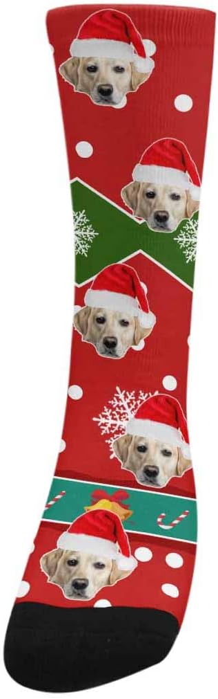Custom Face Socks, Personalized Dog Lover Pet Photo Picture on Socks Unisex - Image 2