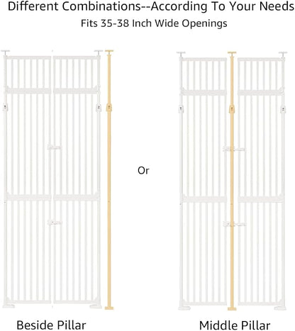 unipaws 86" High Extra Tall Cat Gate, Auto Closing and No Drilling Safety Gate - Image 6