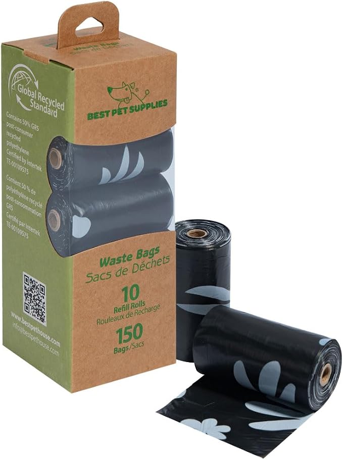 Best Pet Supplies Poop Bags for Dogs, 50% Post-Consumer Recycled Content dog by BestPetSuppliesLLC