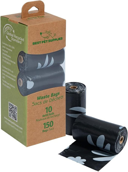 Best Pet Supplies Poop Bags for Dogs, 50% Post-Consumer Recycled Content dog by BestPetSuppliesLLC