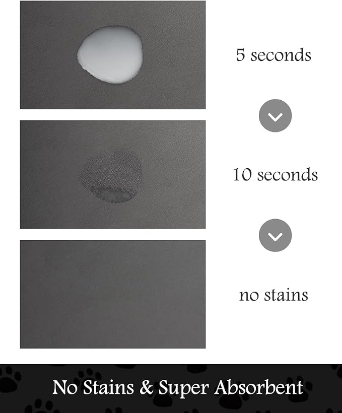 PADOOR Pet Feeding Mat-Absorbent Dog Mat - Image 2