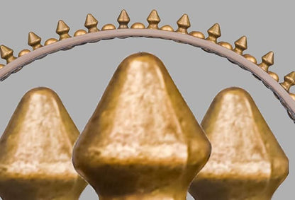 Spiked Dog Collar Soft Pu Leather Mushrooms Rivet Spike Studded Puppy - Image 4