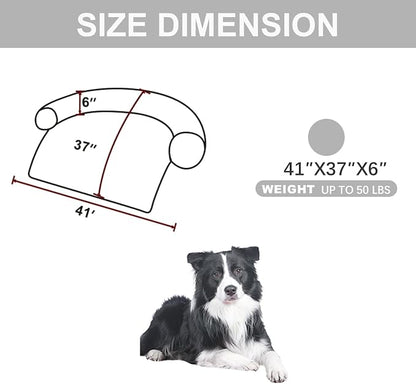Calming Dogs/Cats Bed Mats, Dog Pad Washable Removable Couch Cover, Plush Long - Image 2