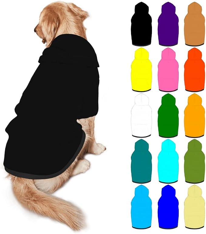 Customized Dog Hoodie with Name Logo Personalized Text Soft & Warm by Mynvzrk