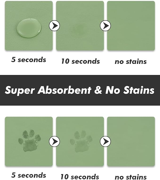 Absorbent Dog Food Mat-Dog Mat for Food and Water Bowl, Quick Dry Pet Food Mat - Image 2