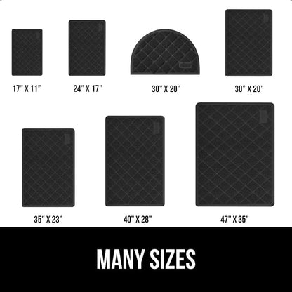 GORILLA GRIP Cat Litter Box Mat, 35x23 2 Pack, Water Resistant, US Designed - Image 6
