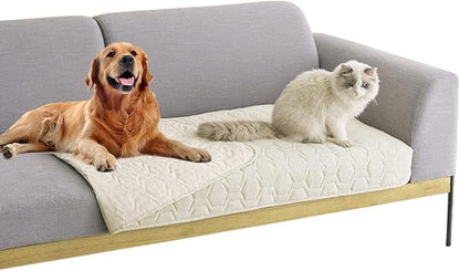 Waterproof and Anti-Slip Dog Bed Cover and Pet Blanket Sofa Pet Bed Mat ，car by TcksstexFauxFurDogBedCover