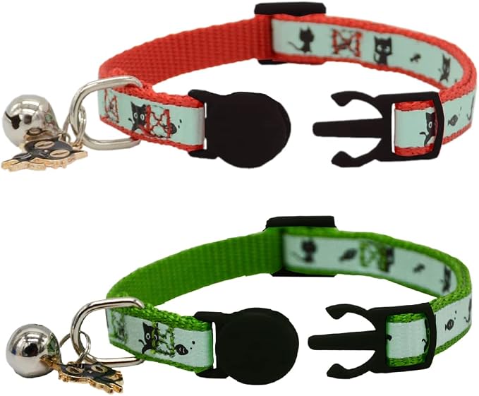 2 Pack Glow in The Dark Cat Collar - Image 2
