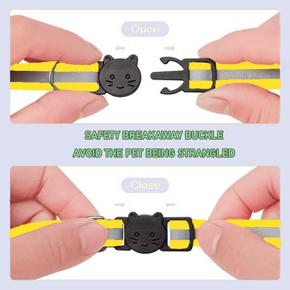 2 Pack Cat Collars Quick Release Reflective Kitten Collar - Image 4