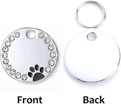 Personalized Dog/Cat Cute Paw Pet ID Tag - Image 2