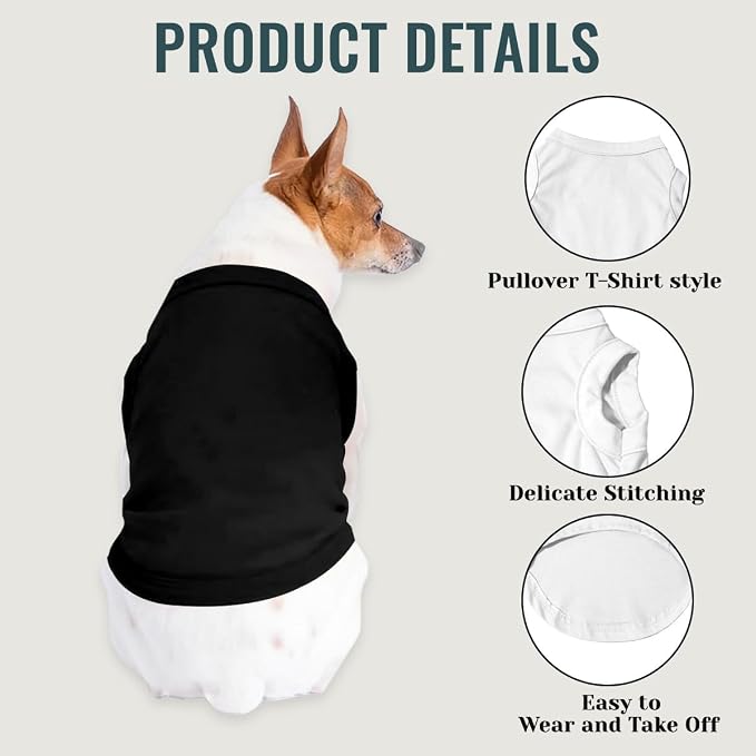 Custom Dog Shirt with Photo Name Logo Personalized Summer Breathable Cloth - Image 3
