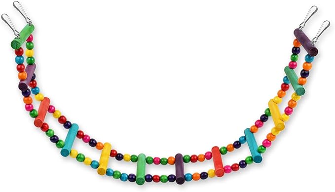 DS. DISTINCTIVE STYLE Bird Ladder Toys Coloured Flexible Parrot Swing Bridge by dsdistinctivestyle