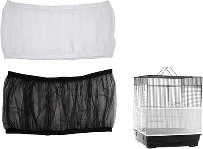ISMARTEN Bird Cage Seed Catcher, Airy Gauze Bird Cage Cover Seeds Guard by ISMARTEN