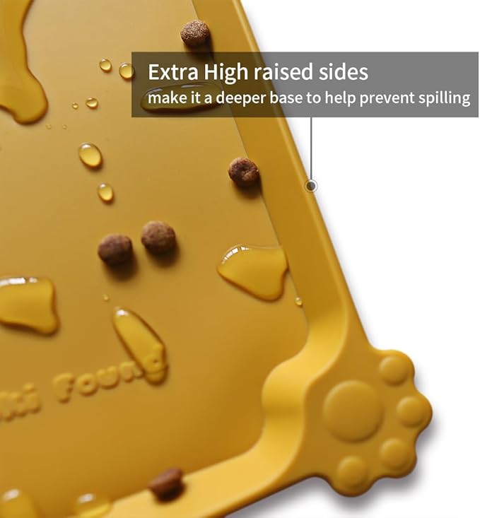 Hoki Found Large Silicone Pet Food Mats Tray - Image 2