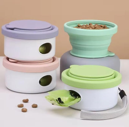 3 in 1 Collapsible Dog Bowl, Treat Container, Poop Bag Holder - Image 9