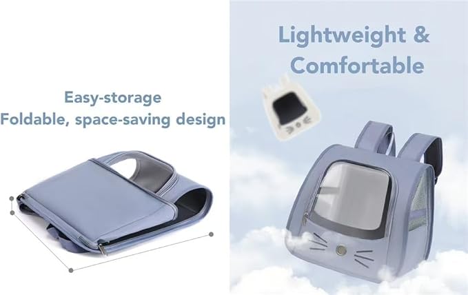 Pet Backpack Carrier, Traveler Breathable Transparent Carrier - Image 4
