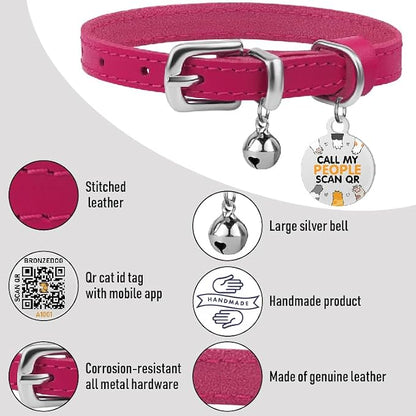 BRONZEDOG Leather Cat Collar - Image 2