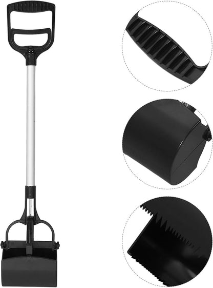 Kisangel Long Handle Pet Waste Scooper Black Dog Waste Picker Outdoor Poop - Image 9