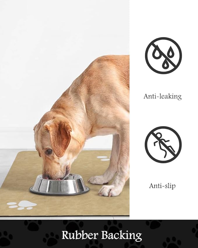 Pet Feeding Mat-Absorbent Dog Mat - Image 5