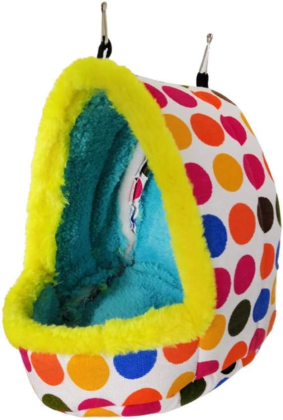 Litewoo Parrot Bird Bed Hammock Winter Warm Bird Plush Nest Toy - Image 5