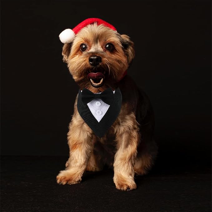 Tuxedo Bandana, Adjustable Pet Collar - Image 4