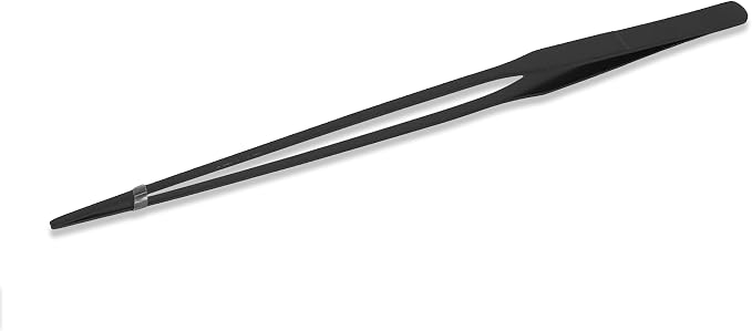 Mandala Crafts 15 Inches Black Stainless Steel Straight Aquarium Tweezers - Image 2
