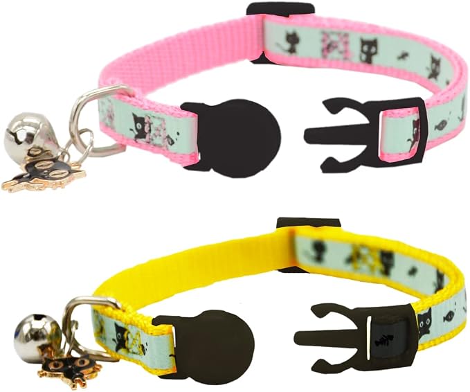 2 Pack Glow in The Dark Cat Collar - Image 2