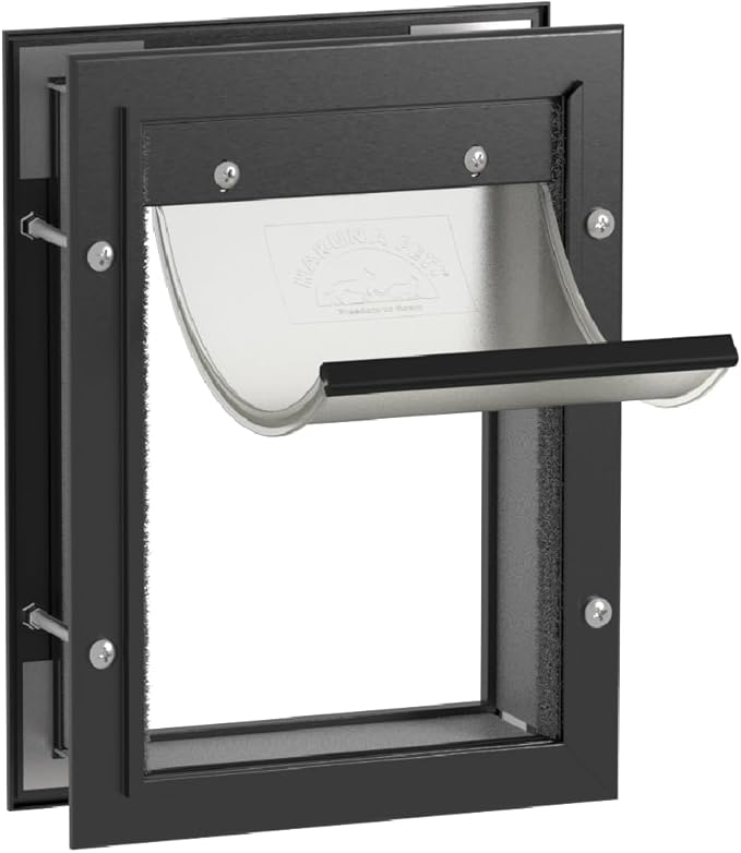 Hakuna Pets Deluxe Aluminum Pet, Cat and Dog Door by HakunaPets