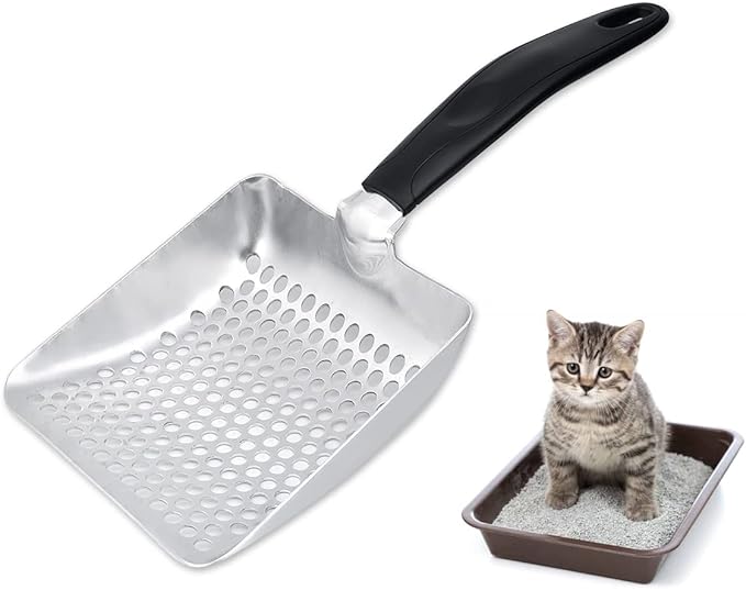 DS. DISTINCTIVE STYLE Cat Litter Scoop Deep Shovel Metal Sifter by dsdistinctivestyle